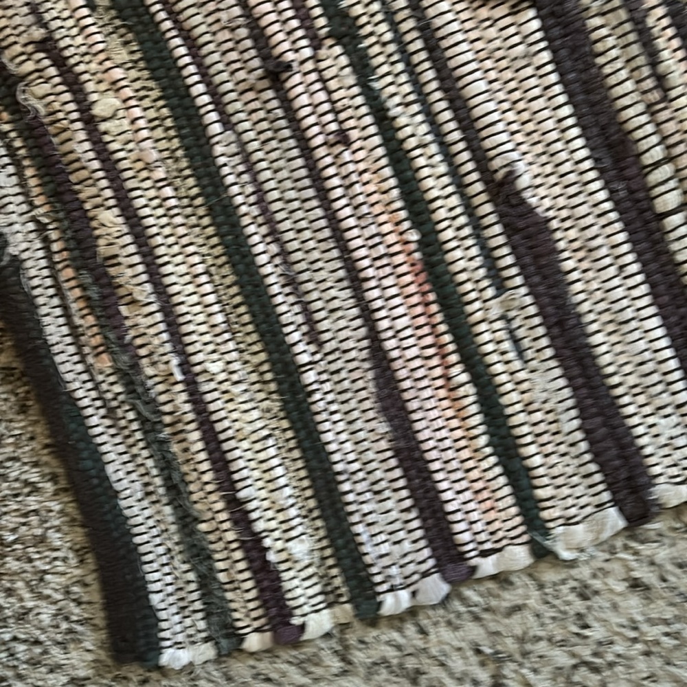 Brown Striped Rug - Picture 2 of 3